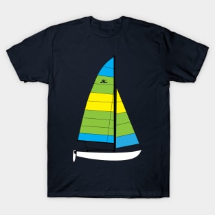 Hobie 16 Catamaran Sailboat T-Shirt